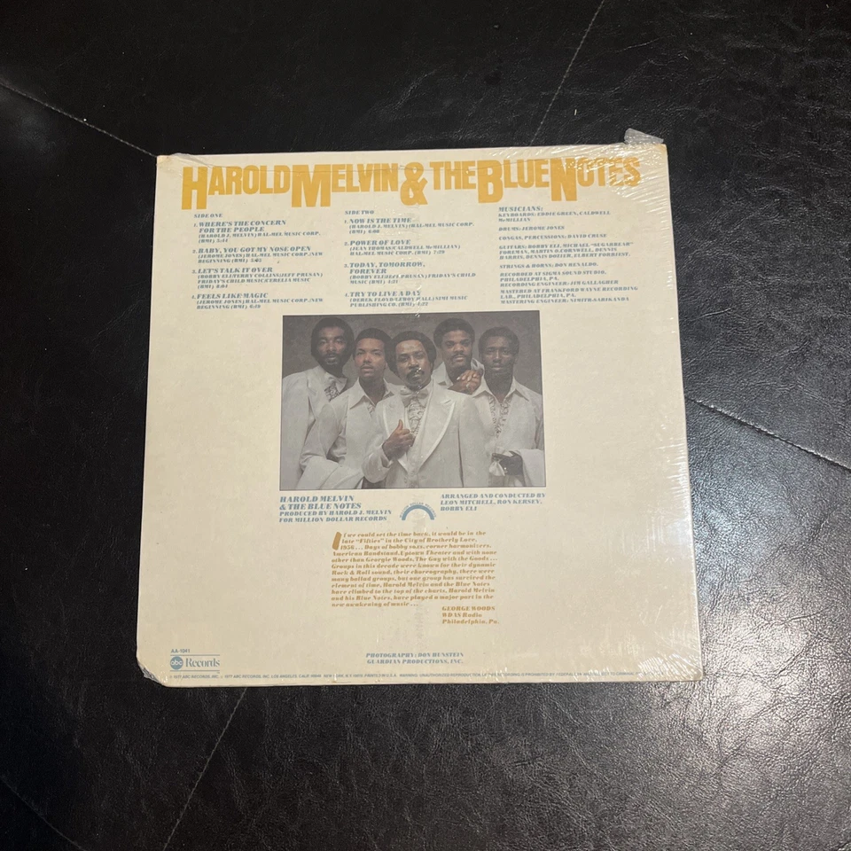 Harold Melvin & The Blue Notes / Now Is The Time / 1977 **SEALED** VINYL LP - Image 2 of 2