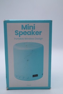 Portable bluetooth mini speaker blue. 4hr battery life