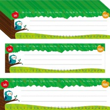 40 Desk Name Tags,Reusable & Waterproof Desk Nameplates with Alphabet(12”x3.5”)