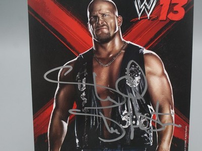 Authentic Stone Cold Steve Austin Signed Autograph WWE 13 4.5