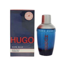 Hugo Dark Blue 2.5 Oz Eau De Toilette Spray by Hugo Boss Box for Men