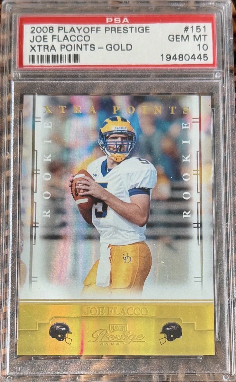 Joe Flacco Playoff Prestige #151 Xtra Points-Gold
