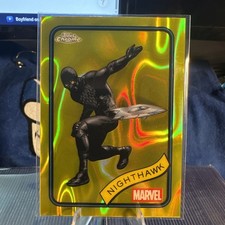 2025 Topps Chrome Marvel YELLOW LAVA REFRACTOR #20 Nighthawk
