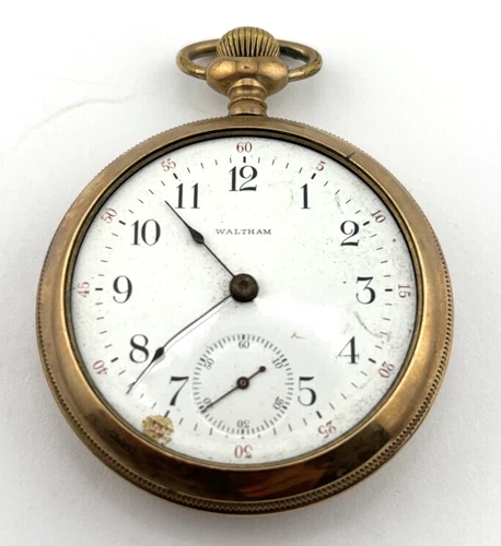 Waltham 1901 Antique Mechanical Pocket Watch  15J  18s   10824805   NON-WORKING