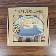 NIB The ULU Factory Alaska Cutlery Large Chopping Bowl with 6" ULU Knife