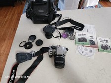 canon eos rebel xt 350d digital camera set with lenses sd great working cond
