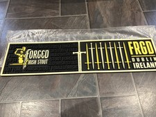 Forged Irish Stout Bar Runner Full Rubber Pub Bar Collectable