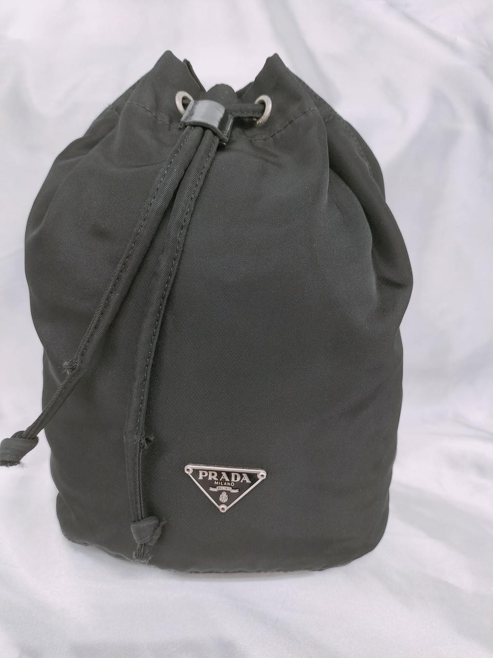 RARE PRADA Triangle Plate Mini Pouch Bag Model PRADA