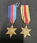 WW2 British Military Star War Medals Africa Named 1939-1945