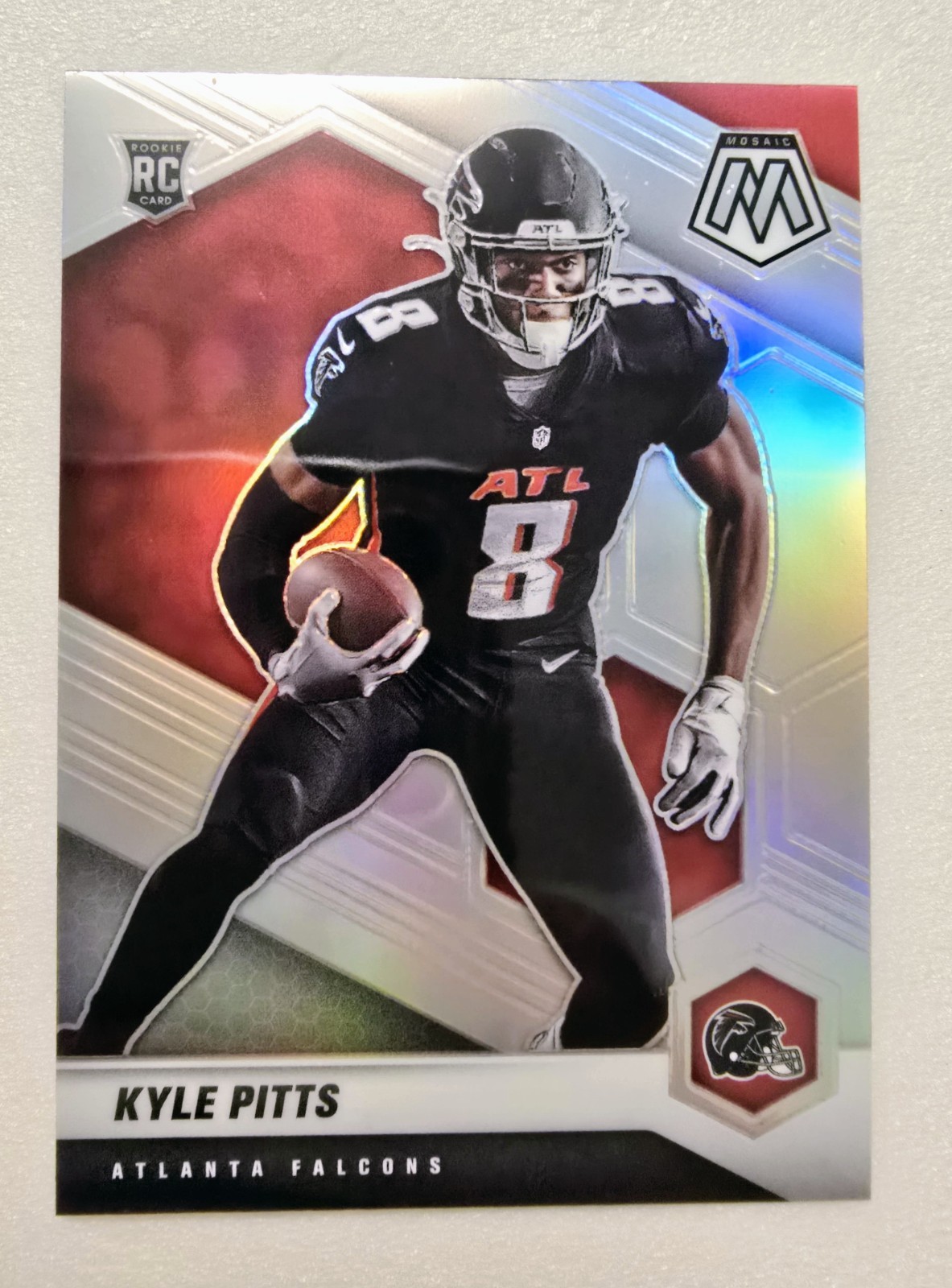 2021 Panini Mosaic - Kyle Pitts VARIATION Silver Holo #311-V Rookie RC Prizm