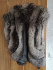 Silberfuchs Platinfuchs Weste Pelzweste  Gr 38 - 46 echt Pelz reparaturbedürftig