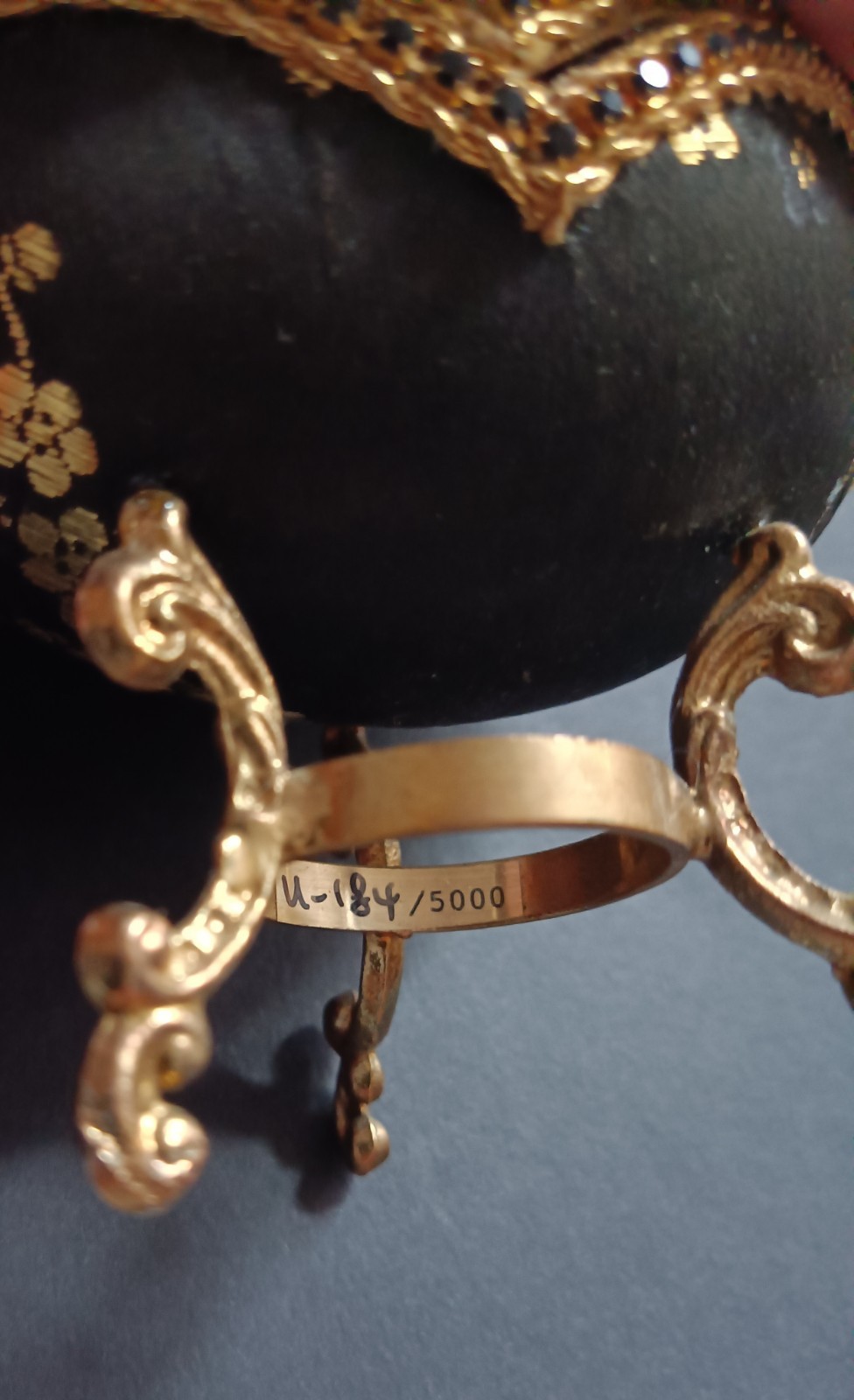 Fabergé Style Decorative Egg Box - Limited Edition "U-184/5000" - 80s-90s.