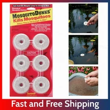 6 Ct Summit Mosquito Dunks – BTI Formula for Standing Water, Non-Toxic, 30-Day..