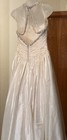 Demetrios 100% Silk Wedding Ballgown Dress Corset w Bodice Beaded w Crystals 10R — photo 9