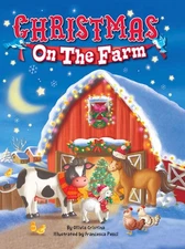 Christmas On The Farm - Childrens Padded Board Book - board book Little Hipp...