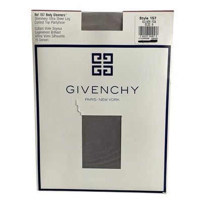 Givenchy Body Gleamers Pantyhose Silver Fox Style 157 Shimmery Size A NIB