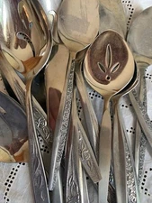 16 Vtg Stainless Flatware MIXED Patterns LoT Japan MCM Mismatched SERVING Pieces