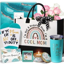 Mothers Day Gift Best Mom Daughter Son 17x13x7 Inch Mint Green Tote Bag Gift