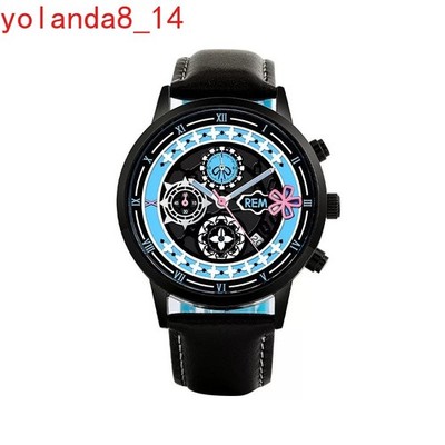 Re:Zero Rem Emilia Quartz Anime Student Wristwatch Unisex Casual Cosplay Gift