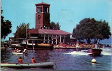 Miller Bell Tower College Club Lake Chautauqua NY Postcard Postmarked 1967