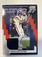 2025 Score - Zoned in Courtland Sutton #ZON-CSN Jerseys (MEM)