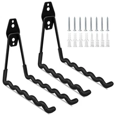 Garage Storage Utility Hooks 2 Pack Garden Tool Organizer 7.3 Inch Steel Wall