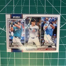 2026 Topps Series 1 League Leaders Raleigh Judge Pasquantino #211 Baseball