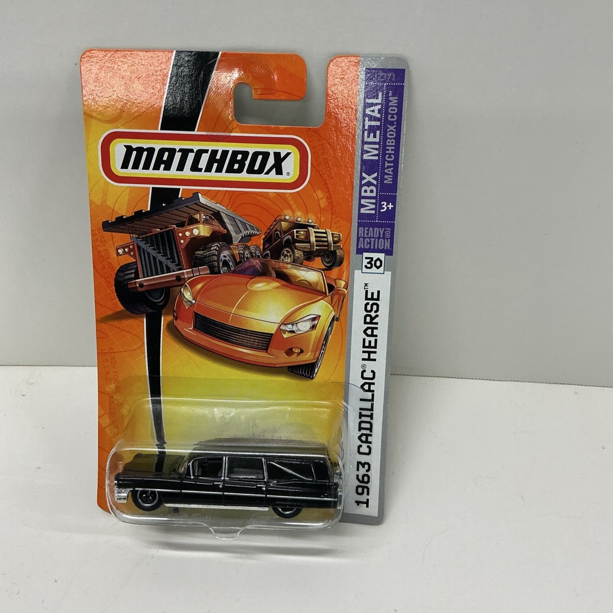 Matchbox MBX Metal 1963 Cadillac Hearse Black Diecast 1:64