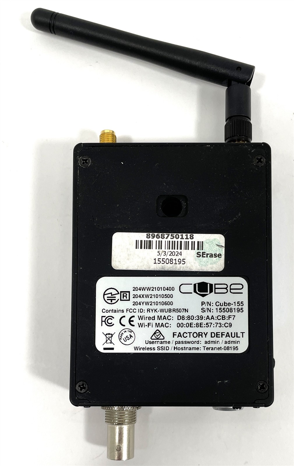 Teradek Cube-155 Camera Top SD/HD SDI Wireless Streaming Video Encoder