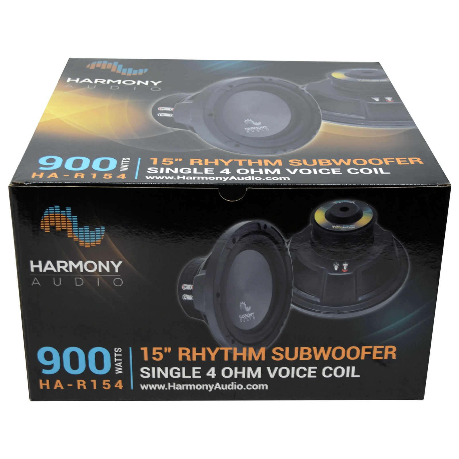 Harmony Audio HA-R154 Car Stereo Rhythm 15" Sub 900W Single 4 Ohm Subwoofer New