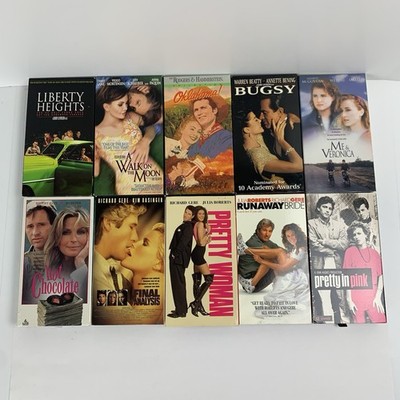 VHS Movie Tape Lot Of 10 Vintage Classic 90 s Romantic Comedy Romcom