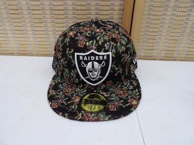 Las Vegas Raiders Men's 7-1/8 Tapestry 59fifty New Era Fitted Cap New
