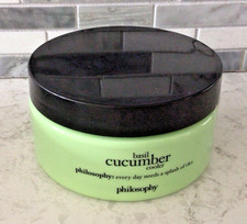 New Philosophy BASIL CUCUMBER COOLER 8oz BODY SOUFFLE Brand New Sealed
