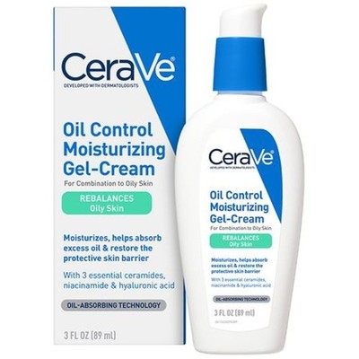 CeraVe Oil Control Moisturizing Gel-Cream Face Moisturizer for Oily Skin N D0