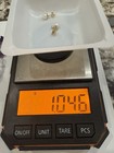 Vtg 14kt Solid Gold 1.046g Diamond & Pearl Earrings & Posts 15.8mm Marked/tested — photo 10