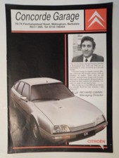 CITROEN orig 1986 Newsletter Brochure - Concorde Garage - 2CV6 Visa & Van BX CX