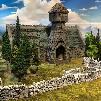 Tithe Barn  - Large City Entranceway - Gamescape 3D Tabletop Fantasy Terrain