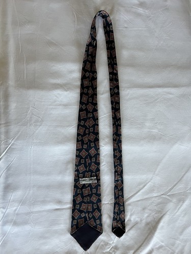 Corbata HARDY AMIES London 100 % seda para hombre geométrica zoota ancha de colección Grandpacore - Imagen 3 de 4