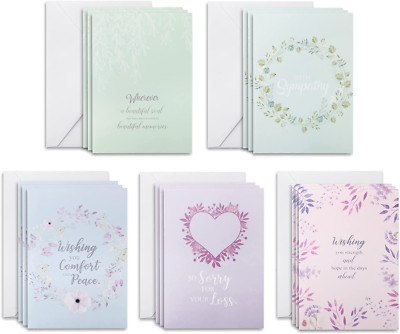 - Sympathy Cards 15 Pcs 7 X 10 Sympathy Cards Assortment Box with Envelopes