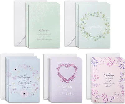 MR. PEN - Sympathy Cards 15 Pcs 7 X 10 Sympathy Cards Assortment Box with Envelopes