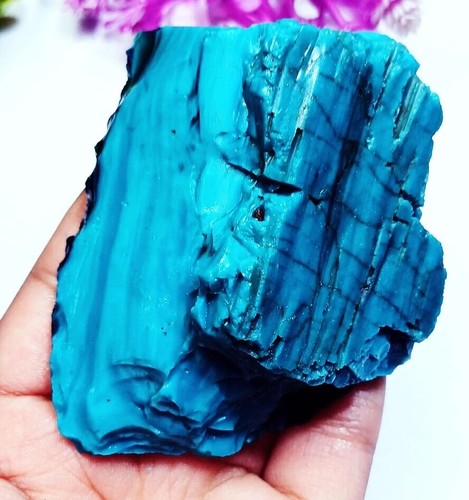 Piedra preciosa suelta turquesa natural en bruto 645,00+ quilates certificada con regalo gratis - Imagen 10 de 16