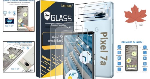 Coque Friendly Verre Trempé Protecteur d'écran pour Google Pixel 7a - Pack de 6 - Photo 2 sur 9