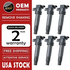 Set of 6 Ignition Coil for Hyundai Sonata Santa FE Kia Optima Sorent UF546 C1544