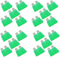 20 Pack 30 AMP ATC/ATO Standard Regular Fuse Blade 30A Car Truck Boat Marine RV