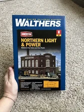 Walthers N Scale ~ New~ Northern Light & Power Powerhouse ~ Kit ~ 933-3214