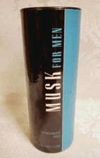 MUSK for Men by Avon Deodorant Talc 3.5 oz. New Vintage-Smells Great 