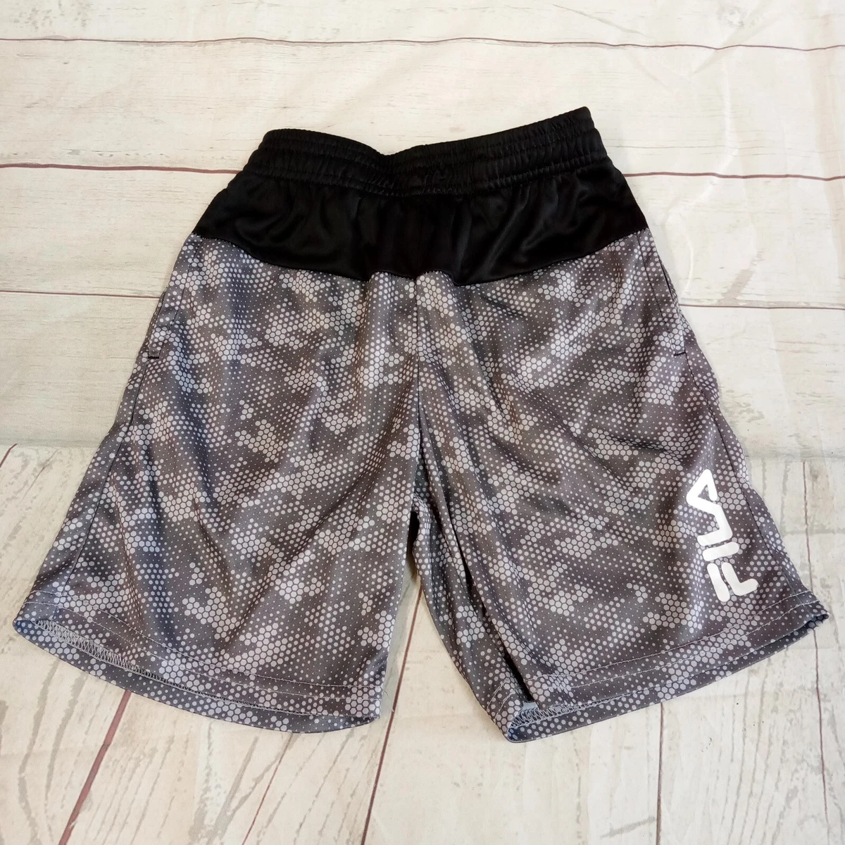 Fila shorts black sale