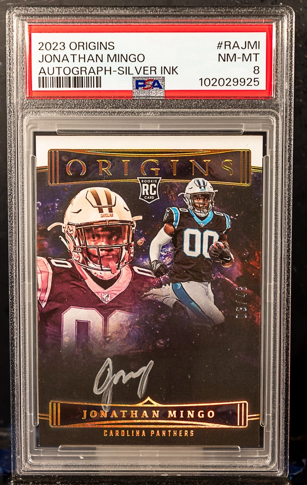 Jonathan Mingo Panini Origins Origins Autographs #RAJMI Silver Ink