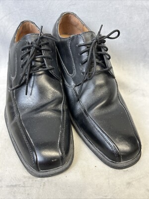 G.H. BASS & CO. Gordon Mens 11 Penny Loafers Black Dress Shoes Lace Up  Oxford | eBay