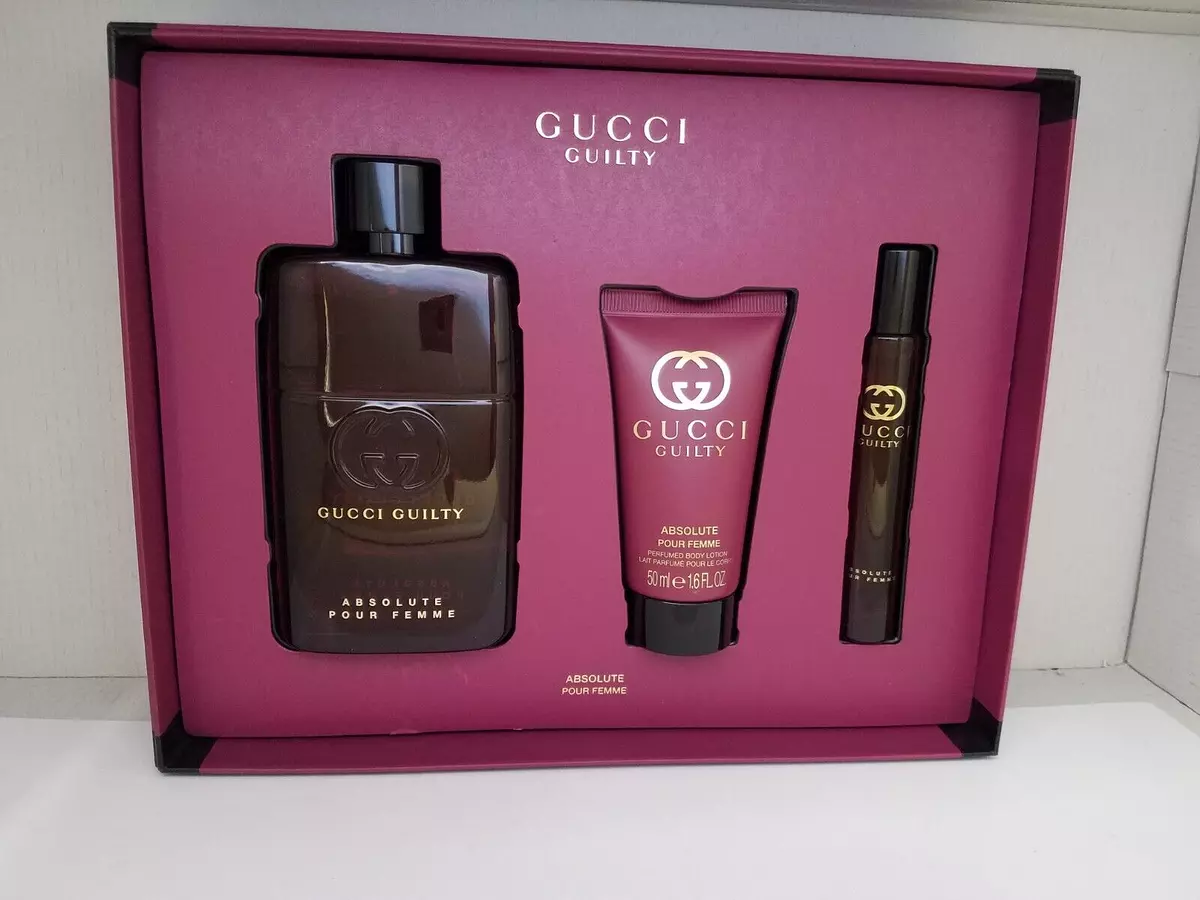 Gucci Guilty Absolute 3pcs Gift set Women's 3 FL OZ EDP PLEASE DESCRIPTION